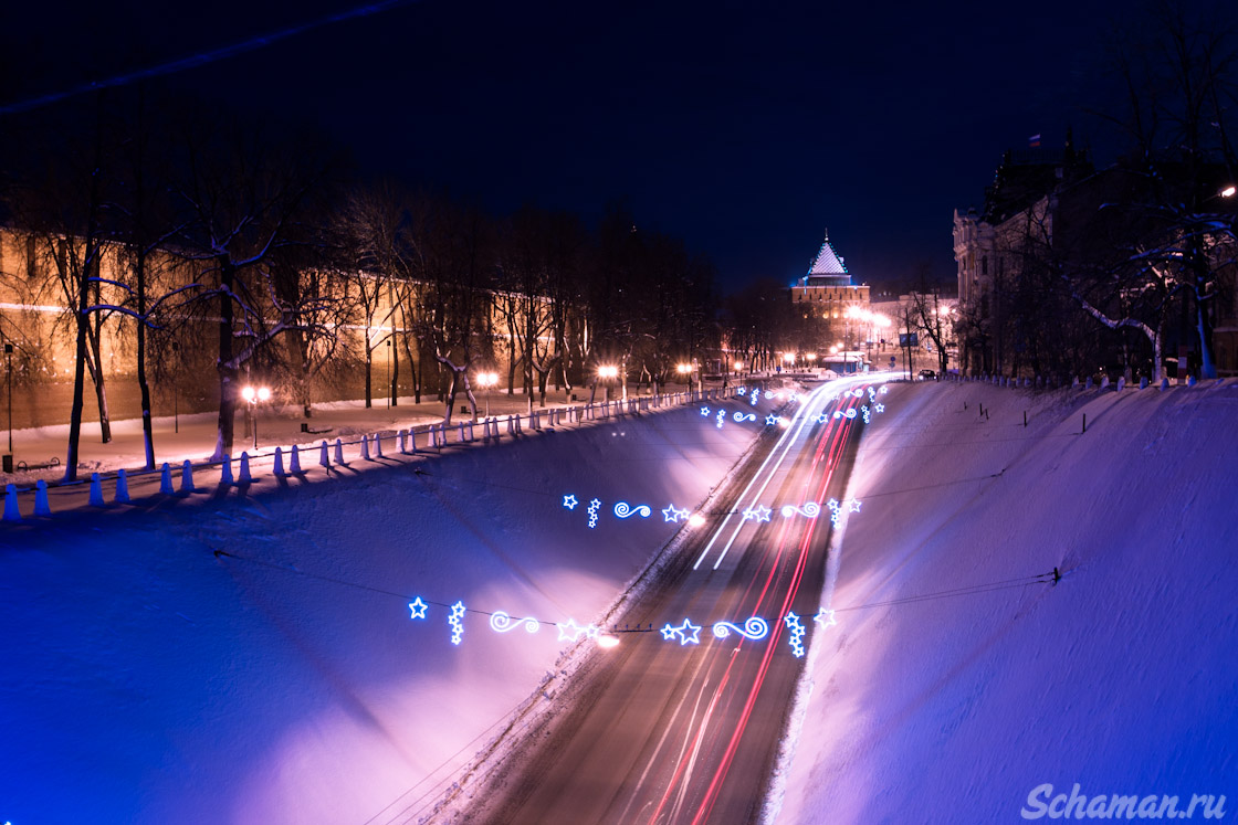 Ночной Нижний Новгород, ночная красота, достопримечательности